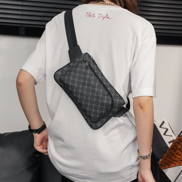 Fashion men’s versatile waist crossbody phone bag