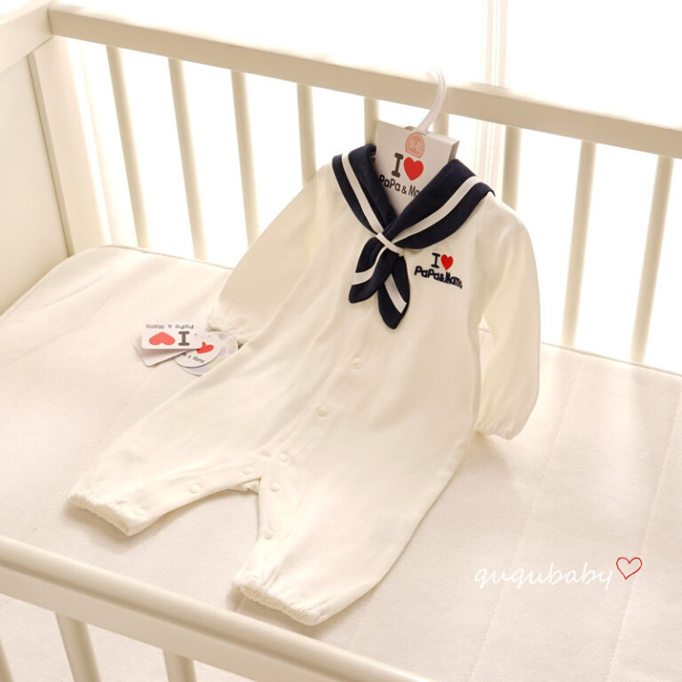 Navy style baby onesies